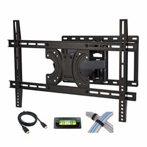 Atlantic Full Motion TV Wall Mount - Dual Articulating Arm, Full Motion Design with 5 Degree up and for $47