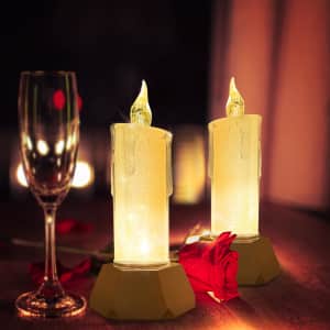 USB Rechargeable Flameless LED Candle 2-Pack for $15