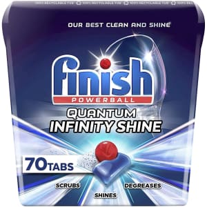 Finish Quantum Infinity Shine Dishwasher Tabs 70-Pk. for $13 via Sub & Save Finish Quantum Infinity Shine Dishwasher Tabs 70-Pk. for $13 via Sub & Save
