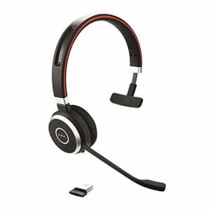 Jabra Evolve 65 Mono UC, Charging Stand & Link 370 - Professional Unified Communicaton Headset for $130