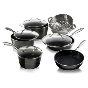 Granitestone Diamond 10-Piece Nonstick Hammered Aluminum Cookware Set for $82 Granitestone Diamond 10-Piece Nonstick Hammered Aluminum Cookware Set for $82