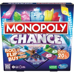 Monopoly Chance Board Game for $8