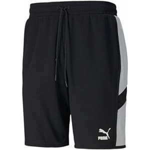 PUMA Men's Iconic MCS Shorts 8", Black White, S for $19 PUMA Men's Iconic MCS Shorts 8", Black White, S for $19