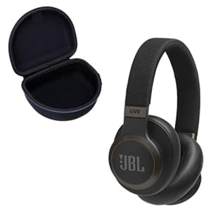 JBL Live 650BTNC Wireless Over-Ear Noise-Cancelling Headphones Bundle with Deluxe CCI Carrying Case for $90