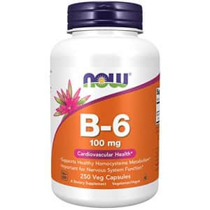 Now Foods NOW Supplements, Vitamin B-6 (Pyridoxine HCl) 100 mg, Cardiovascular Health*, 250 Capsules for $9