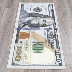 Ottomanson Hundred Dollar Bill Runner Rug for $16