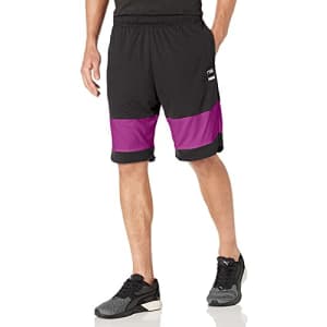 PUMA Men's Ultimate Shorts, Black/Byzantium, XXL for $19 PUMA Men's Ultimate Shorts, Black/Byzantium, XXL for $19