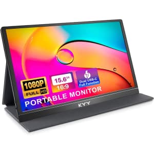 Kyy 1080p Portable 15.6" Laptop Monitor for $106