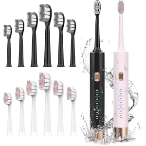 Sonic Electric Toothbrush 2-Pack for $10