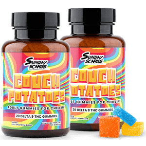 Sunday Scaries 5mg Delta-9 THC Gummies 20-Count Bottle 2-Pack for $30 Sunday Scaries 5mg Delta-9 THC Gummies 20-Count Bottle 2-Pack for $30