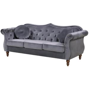 US Pride Furniture Bellbrook 80" Velvet Sofa for $579 US Pride Furniture Bellbrook 80" Velvet Sofa for $579