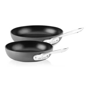 All-Clad HA1 Hard-Anodized Nonstick 8" and 10" Fry Pan Set for $48