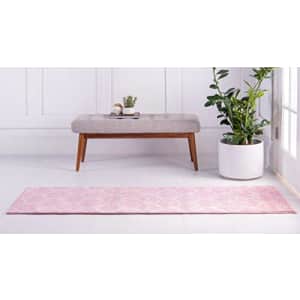Unique Loom Trellis Frieze Collection Lattice Moroccan Geometric Modern Area Rug, 2 x 13 Feet, for $52
