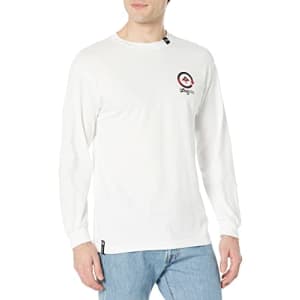 LRG Men's Long Sleeve Graphic Logo T-Shirt, Mission White, X-Large for $13