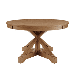 Home Decorators Collection Aberwood Round Solid Wood Dining Table for $240 Home Decorators Collection Aberwood Round Solid Wood Dining Table for $240