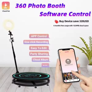 360 Photo Booth Machine for $294 360 Photo Booth Machine for $294