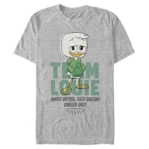 Disney Big & Tall Duck Tales Team Louie Green Men's Tops Short Sleeve Tee Shirt, Athletic Heather, for $6