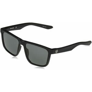 Dragon Men's DR EDGER Square Sunglasses, MATE BLACK/GREY, 56/16/145 for $59