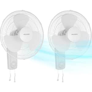 Pelonis 16'' Wall Mounted Fan 2-Pack for $50 w/ Prime