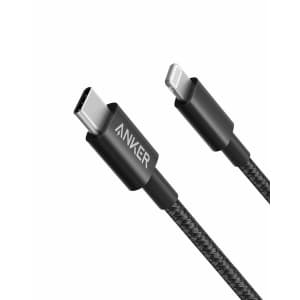 Anker 6-Foot USB-C to Lightning Cable for $12