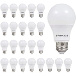 Sylvania 60W-Equivalent A19 LED Light Bulb 24-Pack for $15 Sylvania 60W-Equivalent A19 LED Light Bulb 24-Pack for $15