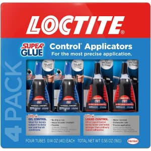 Loctite UltraGel and Ultra Liquid Super Glue 4-Pack for $10