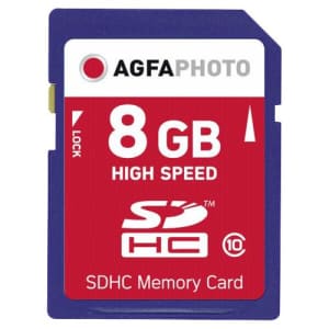 AgfaPhoto 10425 Class 10 8 GB SDHC Card for $15
