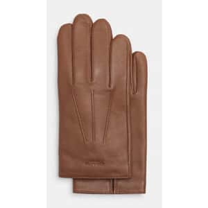 Coach Outlet Men's Leather Gloves for $37