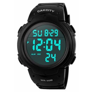 CakCity Men's Digital Sports Watch for $9