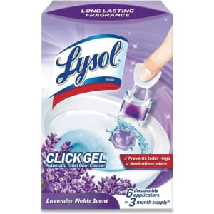 Lysol Click Gel Automatic Toilet Bowl Cleaner 6-Pack for $4.25 via Sub & Save
