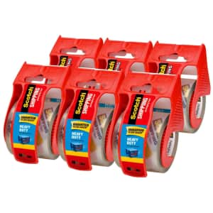 Scotch Heavy Duty Shipping Packaging Tape 6-Pack w/ Dispensers for $9.98 for members Scotch Heavy Duty Shipping Packaging Tape 6-Pack w/ Dispensers for $9.98 for members