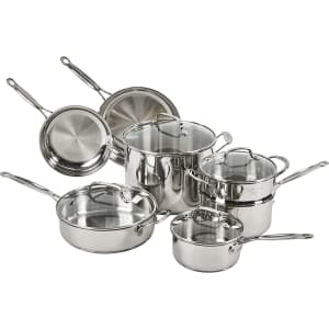 Cuisinart Chef's Classic 11-Piece Stainless Steel Cookware Set for $130