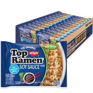 Nissin Top Ramen Ramen Noodle Soup 24-Pack for $11 w/ Sub & Save