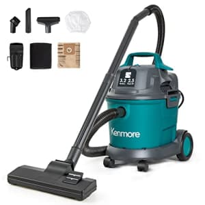 Kenmore KW3030 Wet Dry Canister 3.2 Gallon 2.5 Peak HP Shop Vacuum Cleaner with Extension Wands for $69
