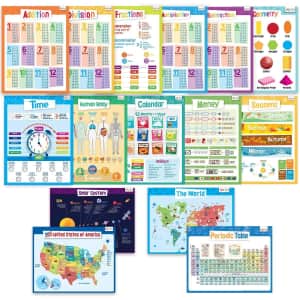 Merka Educational Posters 16-Piece School Set for $18 Merka Educational Posters 16-Piece School Set for $18