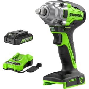 Greenworks 24V 1/2" Cordless Impact Wrench for $65