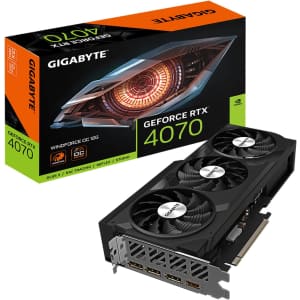 Gigabyte GeForce RTX 4070 WINDFORCE OC 12GB Graphics Card for $550