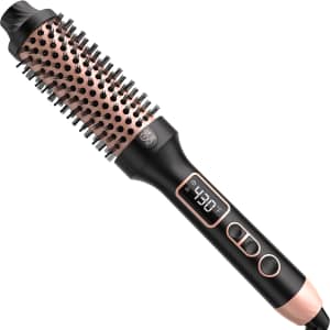 Nimmu 1.5" Heated Round Brush Styler for $15