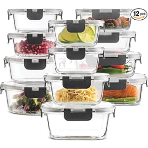 FineDine 24-Piece Glass Food Storage Set for $26 FineDine 24-Piece Glass Food Storage Set for $26
