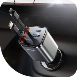 Joyroom 69W Retractable Car Charger for $12 Joyroom 69W Retractable Car Charger for $12