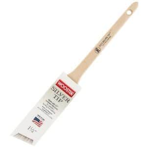 Wooster Silver Tip 1-1/2 in. W Angle Polyester Blend Paint Brush for $21