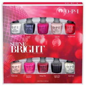 OPI Shine Bright Collection 10-Piece Mini Nail Lacquer Set for $15