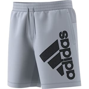 adidas Men's Big Badge of Sport Training Shorts, Halo Silver, Medium for $13