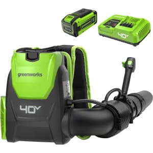 Greenworks 40V Cordless Brushless Backpack Leaf Blower for $280