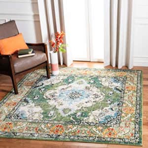 SAFAVIEH Monaco Collection MNC243F Boho Chic Medallion Distressed Non-Shedding Living Room Bedroom for $85