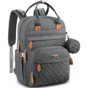 BabbleRoo Diaper Bag Backpack for $21