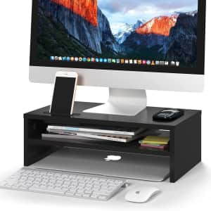 Bontec 16.7" 2-Tier Monitor Stand for $20