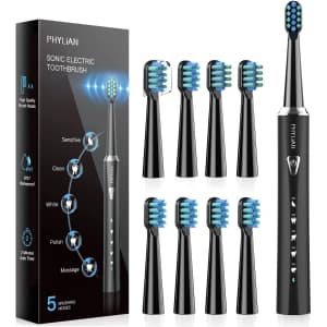 Phylian Sonic Electric Toothbrush for $12