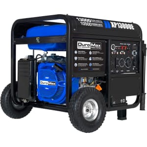 DuroMax 13,000W Portable Gas Powered Generator for $993