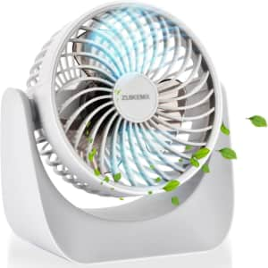 Zuikemx 6.8" Desk Fan for $9